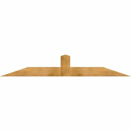 Ekena Millwork Portland Rough Sawn Timber Gable Bracket, Western Red Cedar, 84"W x 14"H x 4"D x 6"F, 4/12 Pitch GBW084X14X0406POR00RWR